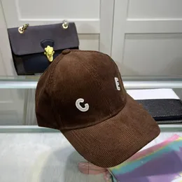 Sommerballkappe Cord -Briefe Eingebraucher Baseballkappe für Männer Frauen Designer Hüte Modehut METTI Multi Colors Optional
