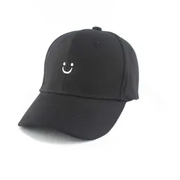 Czapki kulkowe czapka baseballowa uśmiechnięta twarz haft haftowe czapki dla mężczyzn dla mężczyzn mody modne czapki hip -hopowe szczęśliwe kochanki ochronę przeciwsłoneczną tatę hat y240507