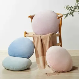 Cuscino/decorativo carino cuscini di sedile a colori solidi rotondi soffici e comodi cuscini da pavimento lancia cojines decorativos para sof