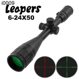 Original 6-24x50 Leapers Aol Hunting Scope Optics Riflescope Mil Dot Locking Resetting Riflescopes for Rifle Air Guns Reflex Sight