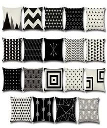 1 Pcs Throw Pillow Christmas Geometry Cushion Covers Nordic Flax Pillowcase Car Home Decor almofadas 2020 New Year Navidad Gifts6165201