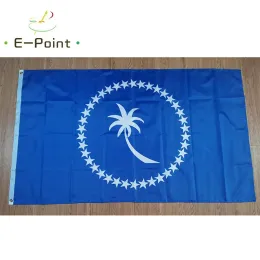 Tillbehör Federated States of Micronesia Chuuk State Flag 2ft*3 ft (60*90 cm) 3ft*150*150 cm) Storlek Juldekorationer för hembanner