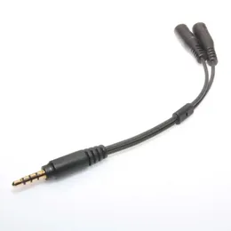 새로운 1pcs y 스플리터 케이블 3.5 mm 1 남성 ~ 2 개의 이중 암 오디오 케이블 이어폰 헤드셋 헤드폰 MP3 MP4 스테레오 플러그 어댑터 jack for y