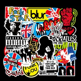 100 Rock Band Cartoon Graffiti Stickers