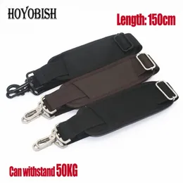 Hoyobish Black Nylon Bag Strap للرجال أكياس قوية للكتف المحمول طول حزام الكمبيوتر المحمول 150 سم الملحق OH201 240429