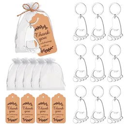 파티 호의 (50pcs/lot) EST Wedding Guest Gifts of Baby Feet Toes Opener Favors and Birthday Bottle