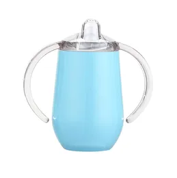 10 унций Baby Sippy Cup 16 Цветов из нержавеющей стали Cumbler Duallayer Теплоизоляция Утечка утечки утечки для детской воды для молока с HAN9709676