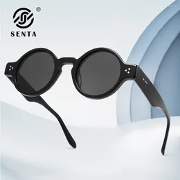 선글라스 Senta Vintage 남성을위한 양극화 UV400 보호 레트로 패션 안경 안경 아세테이트 프레임 여성