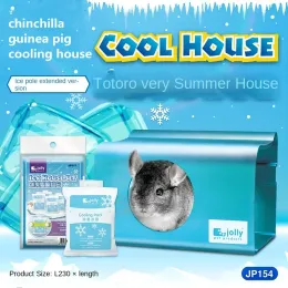 Käfige Aluminiumlegierung kleines Tier Kühlung Nest Meerschweinehaus Sommer Chinchilla Kühlnest Totoro Meerschweinchen Eishaus