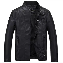 Wholesale- BOYUAN Leather Jacket Leren Jas Heren Chaquetas De Cuero Hombre 2017 Leather Biker Jackets For Men Black Leather Jacket Men 252x