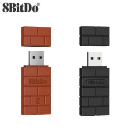 Adaptador 8bitdo sem fio Bluetooth USB RR Adaptador para Switch Windows Mac Raspberry Pi Switch Lite ns OLED SUPORTE PS3 PS4 PS5