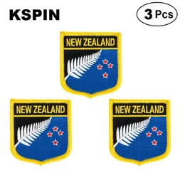 بروشز Zealand Shiled Flag Patches National for Cothing DIY Decoration