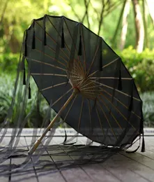Tassels guarda -chuva chinesa guarda -chuva de seda hanfu cos guarda