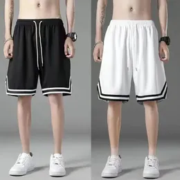 Summer Mesh Fabric Clothing Basketball e futebol shorts masculino Black White Export Runging Fitness Sortpants M-3xl 240507