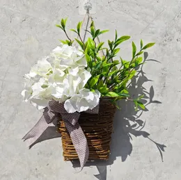Fiori decorativi cestini artificiali Decorazioni per le ghirlanti della ghirlanda sofisticate fiori decors estate porta