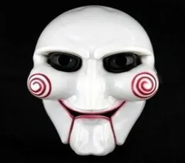 Divertente maschera per travestimento Maschera per feste di Halloween Interessante cosplay Billy Jigsaw Saw Puppet Masquerade Costume Prop Creativo fai da te333k3596833