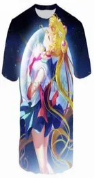 Anime Sailor Moon 3D roliga tshirts New Fashion Menwomen 3d Print karaktär Tshirts T Shirt Feminin Sexig Tshirt Tee Tops Clothes197470993