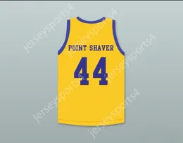 Anpassad Nay Mens Youth/Kids Anthony C Hall Tony Point Shaver 44 Western University Yellow Basketball Jersey med Blue Chips Patch Top Stitched S-6XL