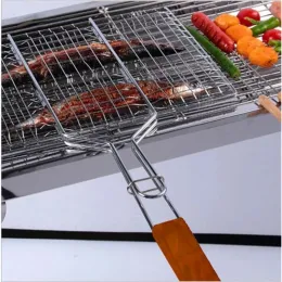 Sticks BBQ NONSTICK GRILLING BASSER GRILL MESH MAT Kött Vegetabilisk biff Picknick Party Barbecue Tool Heat Resistant Grill Sheet Liner