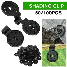 Nets 50/100pcs Shade Cloth Clips Heavy Duty Lock Grip Greenhouse Film Clip Hang Expand Instant Grommet Sunshade Net Fix Clips Tool