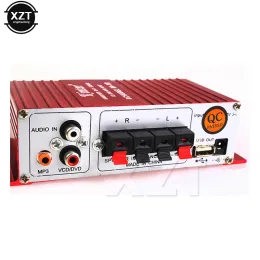 Förstärkare 1PC högkvalitativ röd MA180 mini USB för bilbåtljud Auto Power Amplifier 2ch Stereo HiFi amp 12V