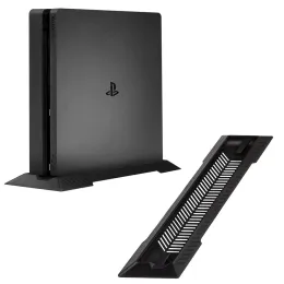 عصا التحكم PS4 Slim Vertical Stand لـ PlayStation 4 Slim مع فتحات التبريد المبنية و Moun