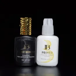 속눈썹 2bottles/set Korea IB 속눈썹 확장 접착제 접착제 프리미어 프리미엄 젤 리무버 고 교수 명확한 속눈썹 슈퍼 본더 접착제 경화제