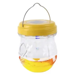 Traps Bee Trap Solar Hanging Bee Wasp Catcher With LED Light Bee And Wasp Fly Traps For Garden Reusable Hunting Tool For Hornets