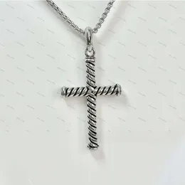 David Yurma Necklace Designer Fashion Fashion European and American Populate Twisted Cross Cipcant Collana Brands Luxury Dy