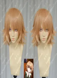Danganronpa Fujisaki Chihiro Orangish Orange Styled Cosplay Party Wigs1426726