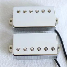 Tillbehör Donlis PAF Style Nickel Silver Basplatta Alnico 5 LP Guitar Pickup med elfenbensringar vax