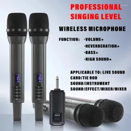 Microphones 2.4G Wireless KTV Performance Special Microphone Handhållen laddning Sound Card Live Broadcast Family K Song