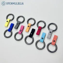 Keychains Suede Car Keychain Leather Key Ring Men Women Rope Chain Waist Charm Holder Gift Jewelry Business