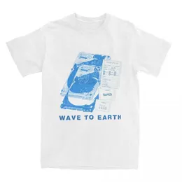 남성 티셔츠가 지구 여름에 흐르는 한국 밴드 셔츠 상인 100%면 빈티지 티셔츠 짧은 슬리브 드레스 플러스 Sizel2405