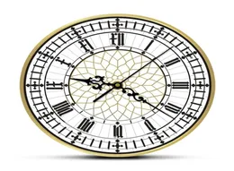 Big Ben Clock Современные современные настенные часы ретро без тикания настенных часов, английский декор, великий Британия, лондонский подарок LJ204369392