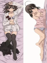 Школьные дни Saionji Sekai Body Pillow Корпус двух сторон напечатано обнимающе