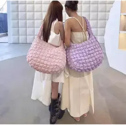 Nowa worka złożona miękkie plisowane bąbelki torby na ramię w torbie pierścień duża pojemność torba