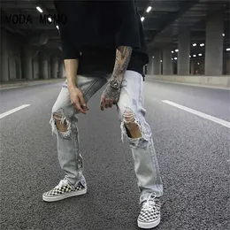 Eans Streetwear Fashion Black Jeans Men Skinny Slim Fit Fit Blue Hop Denim Brouly Jeans Natual for Men Gogging Jean Homme J240507