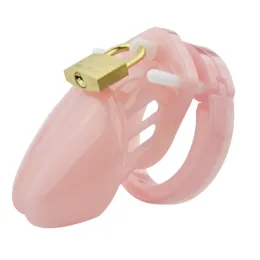 製品の貞操ケージ男性の大人のおもちゃ小/標準男性の貞操装置コックケージ5サイズのリング真鍮ロックロックエロティック尿道