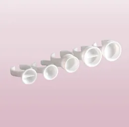 100pcslot пигментные кольца татуировка чернильных чашек для макияжа набор кольцевых кольцевых кольцевых кольца