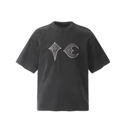 Men's T Shirts Novelty 2024 Men THUG CLUB Pu Devil Monster T-Shirt Hip Hop Skateboard Street Cotton T-Shirts Tee Top Kenye #v15