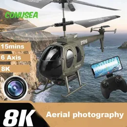 Elektrik/RC Uçak RC Drone 6CH RC Helikopter bölmesi Mini Dronlar Kameralı HD 8K WiFi FPV Dron Uçak RC Uçak Oyuncakları Erkek Çocuklar İçin Yetişkinler T240506