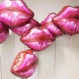 Party -Dekoration 5pcs 70 66 cm Lippenfolie Heliumballons zum Valentinstag Geburtstag Hochzeit Air Globos Lieferungen Kinderspielzeug Geschenke