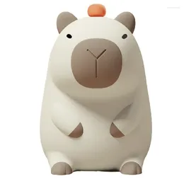 Tischlampen Tierförmige Lampe Cartoon Capybara Silicon Schlaf USB wiederaufladbar Nachtlicht Stylish Schlafzimmer Dekoration Dropship