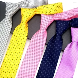 Ties Classic Neck Classic da uomo 8 cm Pois Necktie for Men Formale Business Fedding Party Neckties