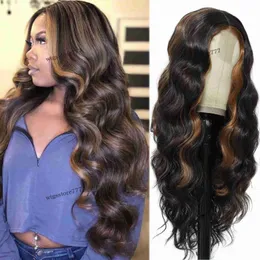 Nature Lacefront Wigs sintéticos que vendem perucas femininas com renda pequena e faixas de cabelo curtas de onda grande longa Lacewigs