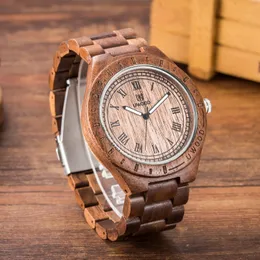 Mens relógio tamanho 45mm Relógios de luxo de luxo Relógios de madeira naturais uwood Japão Japão Miyota Quartz Redes de pulseiras para casal unissex