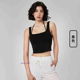Fashion Lltops Sexy Women Yoga Sport Underwear Naked Fake Twopiece Beauty Back Yoga Vest with Chest Cushion and Suspender Sports Bra for Womens Running Fitness