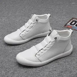 Casual Shoes High Top Men's Spring Autumn Trend Sports Leather Men Original Ankle Boots Zapatos Para Hombre