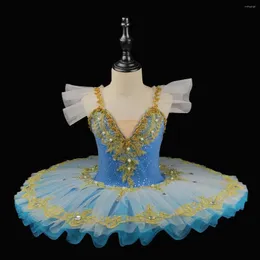 Bühnenbekleidung Kostüm Ballerina Performance Ballettkleid für Kinder Erwachsene Professionelle Tutu Swan Lake Pancake Girl Child Dance